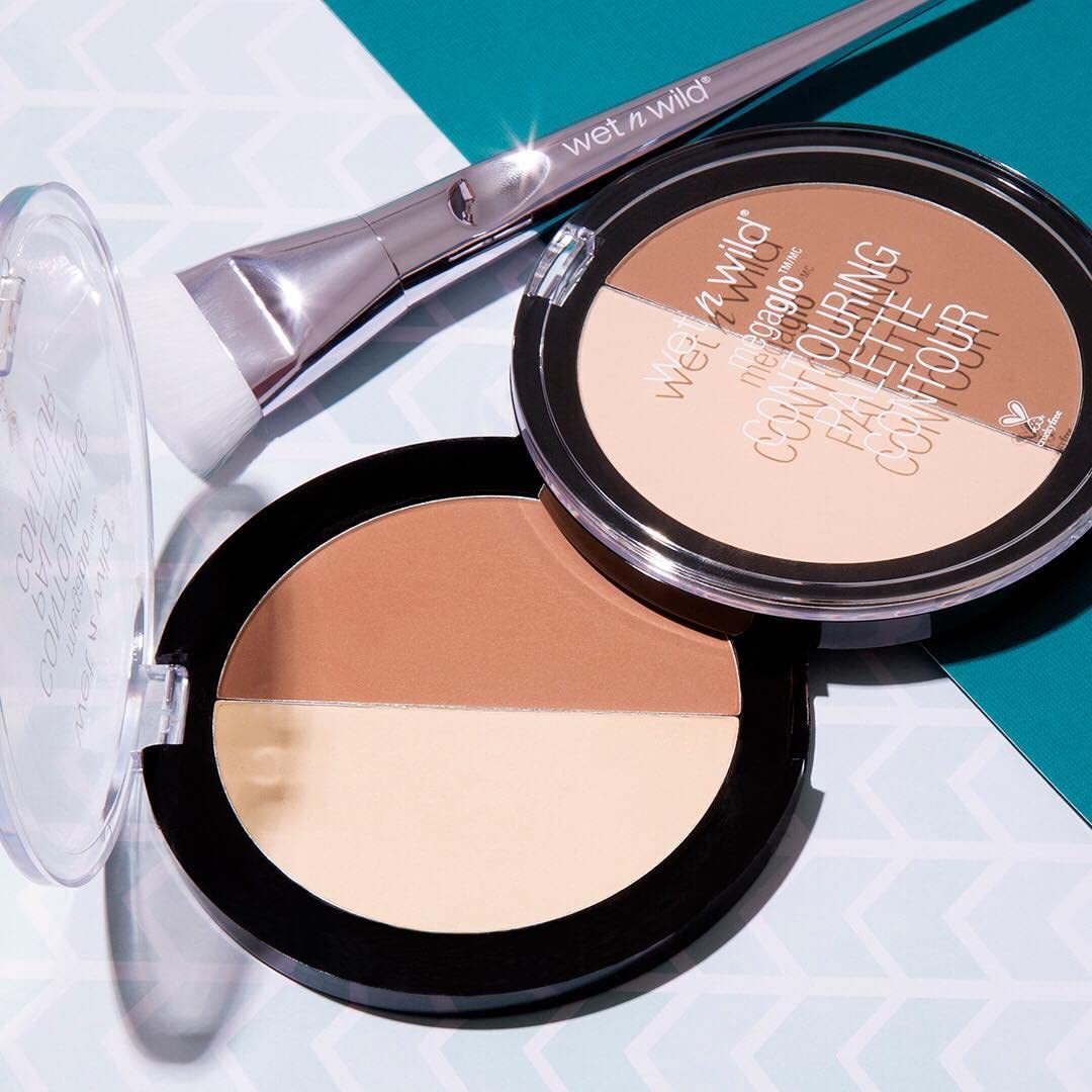 wet n wild MegaGlo Contour Palette, Dulce De Leche | Contouring Powder Face Kit | Flawlessly Sculpted Face wet n wild