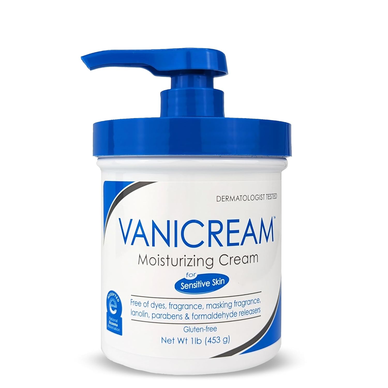 Vanicream Moisturizing Cream with Pump Dispenser, 16 Oz, Formulated without Common Irritants for Sensitive Skin, Body & Face Moisturizer, Restores Moisture & Soothes Irritated, Itchy Areas Gsupps Australia