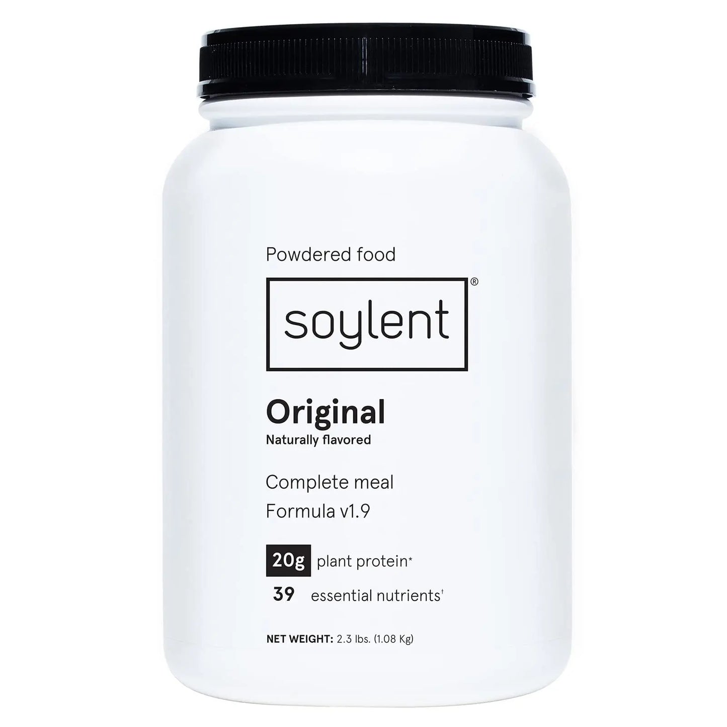 Soylent Complete Nutrition Gluten-Free Vegan Protein Meal Replacement Powder, Original, 36.8 Oz Soylent