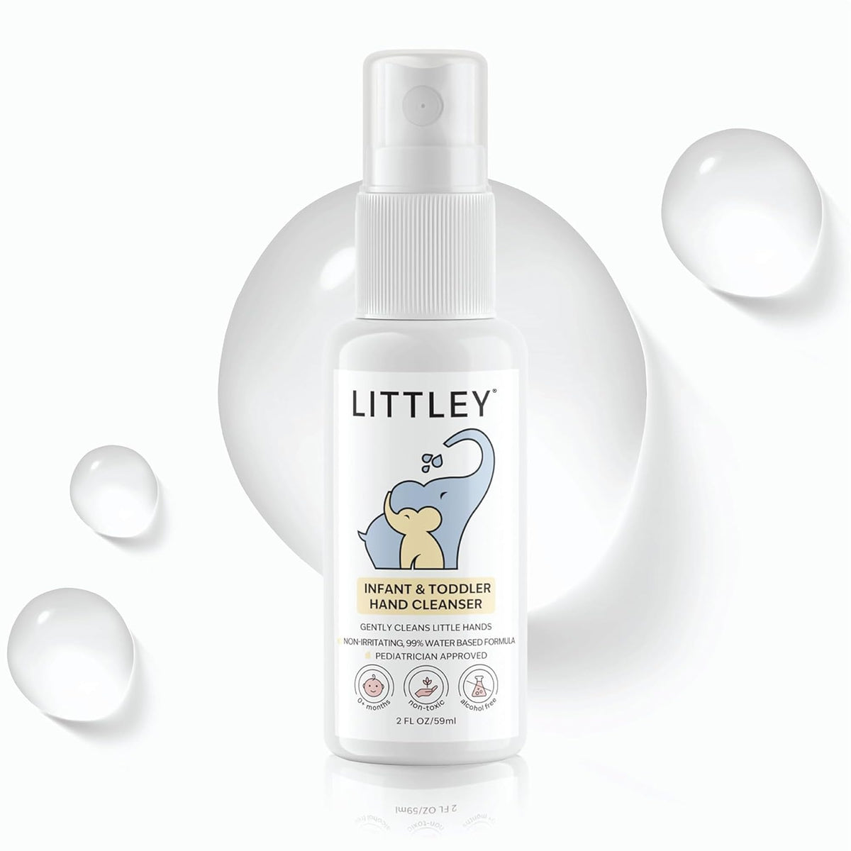 Littley Infant & Toddler Hand Cleanser | HOCl Spray | 2 oz LITTLEY