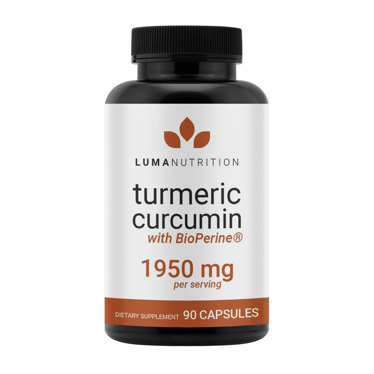 Luma Nutrition Turmeric Curcumin with Black Pepper - 95% Curcuminoids - 1950mg Per Serving - Premium Turmeric Supplement Luma Nutrition