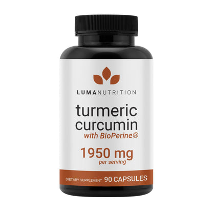 Luma Nutrition Turmeric Curcumin with Black Pepper - 95% Curcuminoids - 1950mg Per Serving - Premium Turmeric Supplement Luma Nutrition