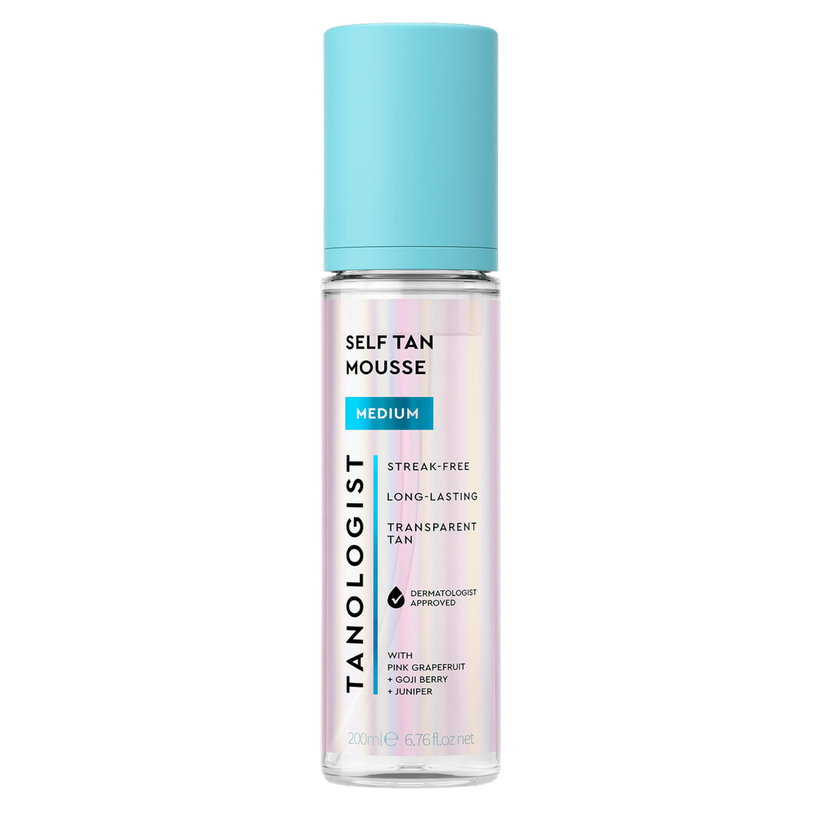Tanologist Medium Self Tan Mousse, Streak-Free, Natural Glow, 6.76 oz Tanologist