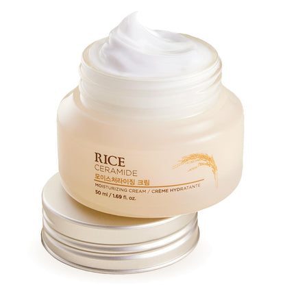 THE FACE SHOP Rice Ceramide Moisturizing Cream, Lightweight, 1.69 fl. oz. The Face Shop
