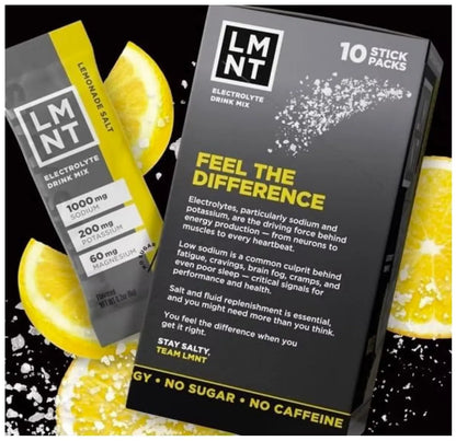 LMNTS Lemonade Zero-Sugar Electrolytes Drinks - 10ct/2.1oz KD Chocolates
