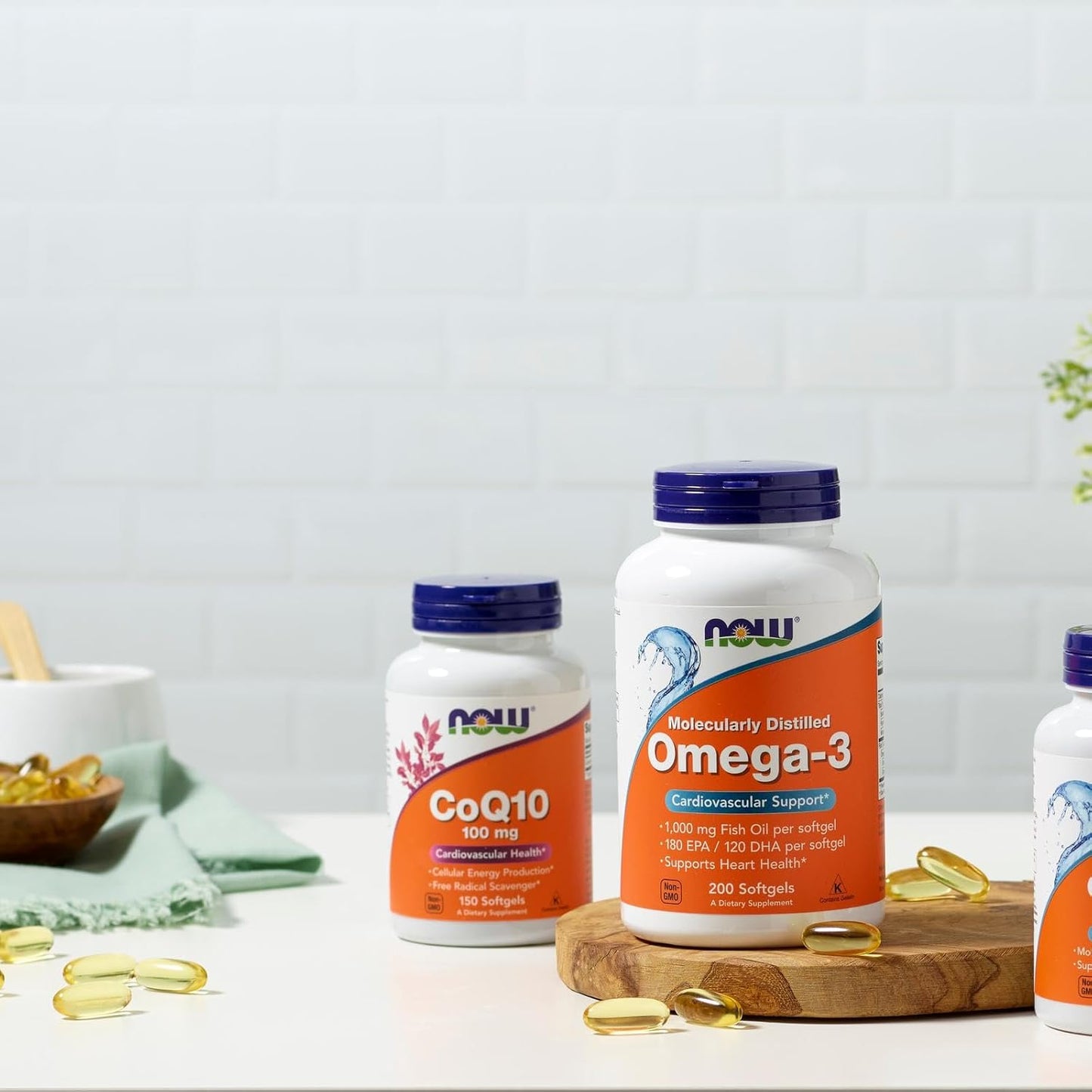 NOW Foods Supplements, Ultra Omega-3 Molecularly Distilled and Enteric Coated, 180 Softgels Gsupps Australia