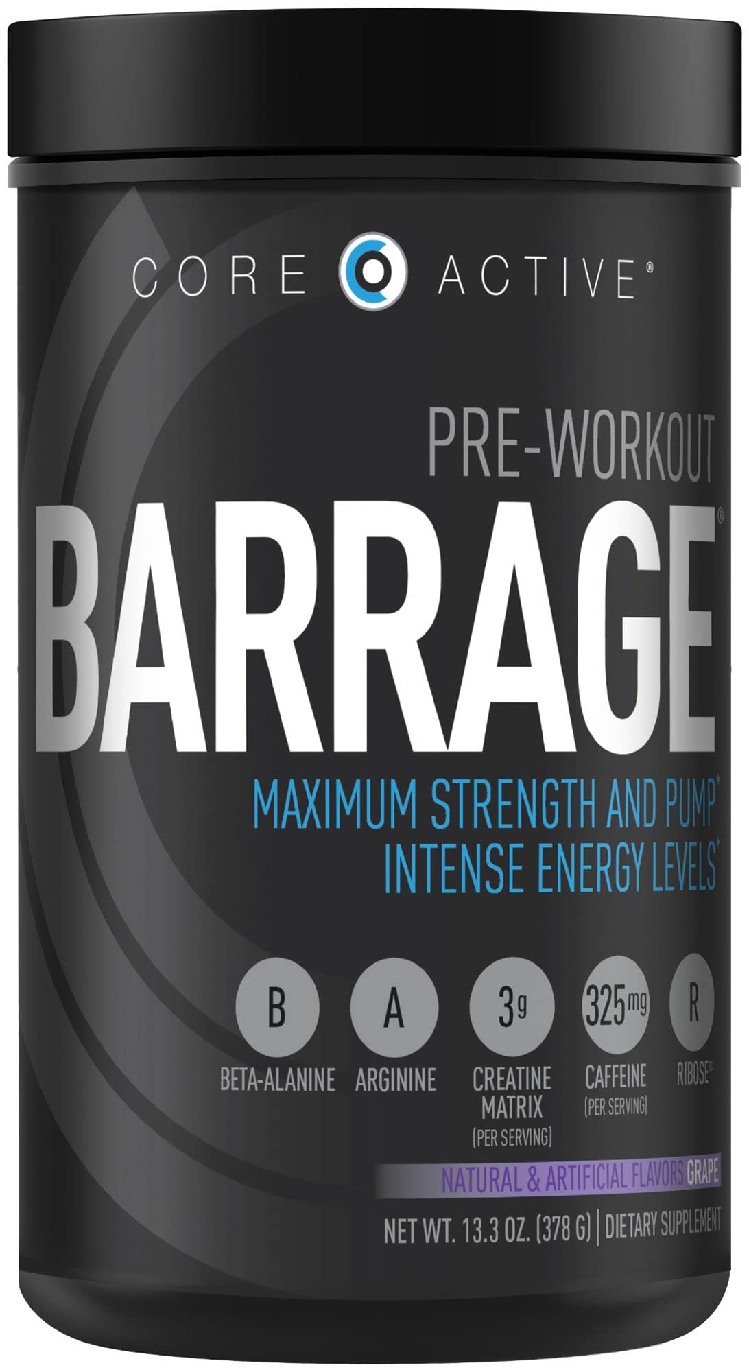 (CORE)ACTIVE Barrage Pre Workout Powder - Preworkout for Women & Men, Creatine (CORE)ACTIVE buy australia supplements