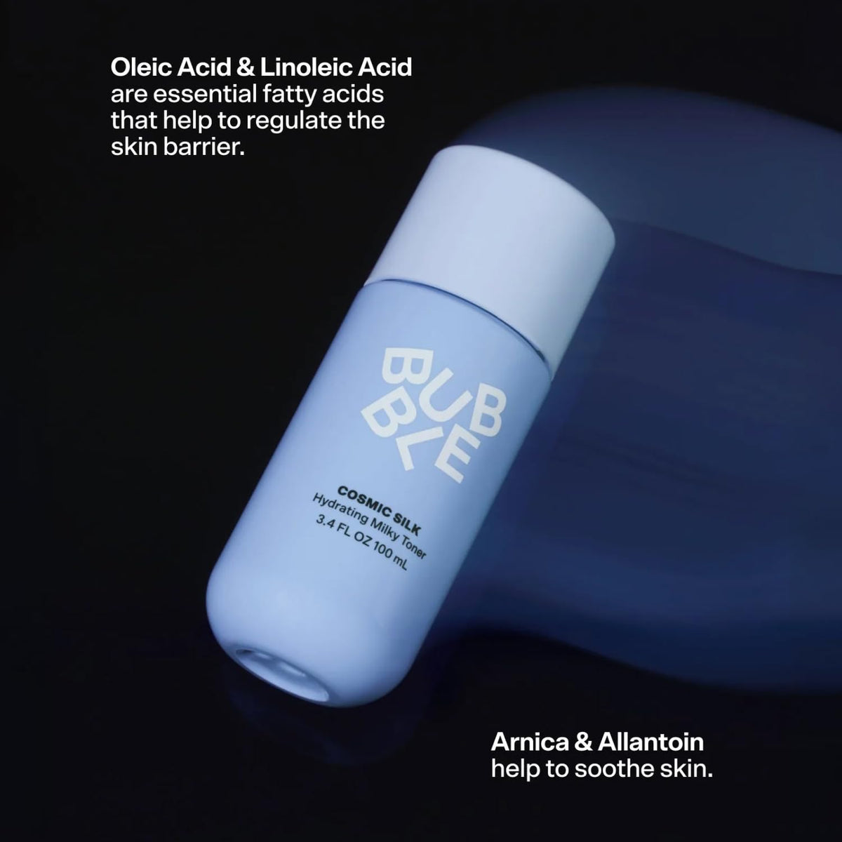 Bubble Skincare Cosmic Silk Hydrating Milky Toner for Dry Skin, 3.4 fl oz Bubble Skincare