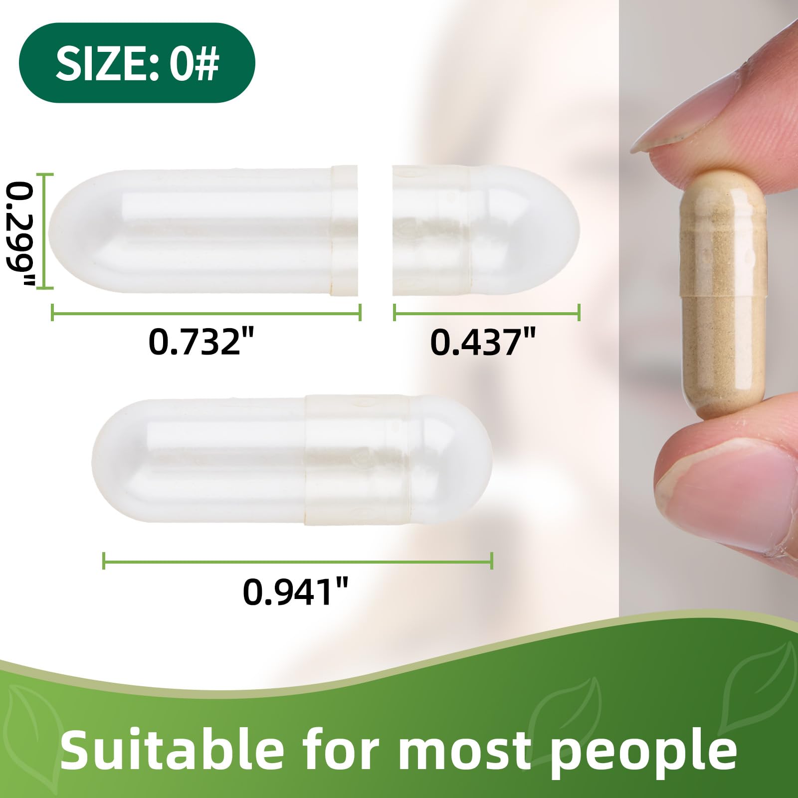 EaccoViigr Size 0 Empty Capsules - 500 Count Clear Empty Pill Capsules with Capsule Filling Kit, Fillable Vegan Vegetarian Capsule Empty for Vitamins, Easy for DIY Supplements EaccoViigr buy australia supplements