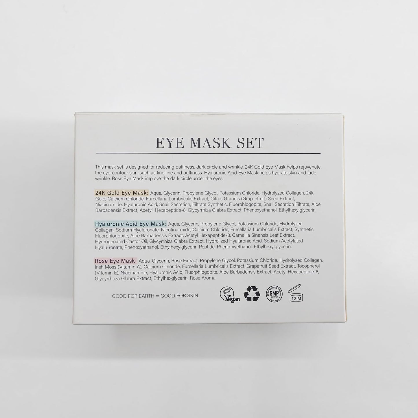 PEAUAMIE Under Eye Patches Gold and Hyaluronic Acid for puffy eyes,Rose Eye Masks PEAUAMIE