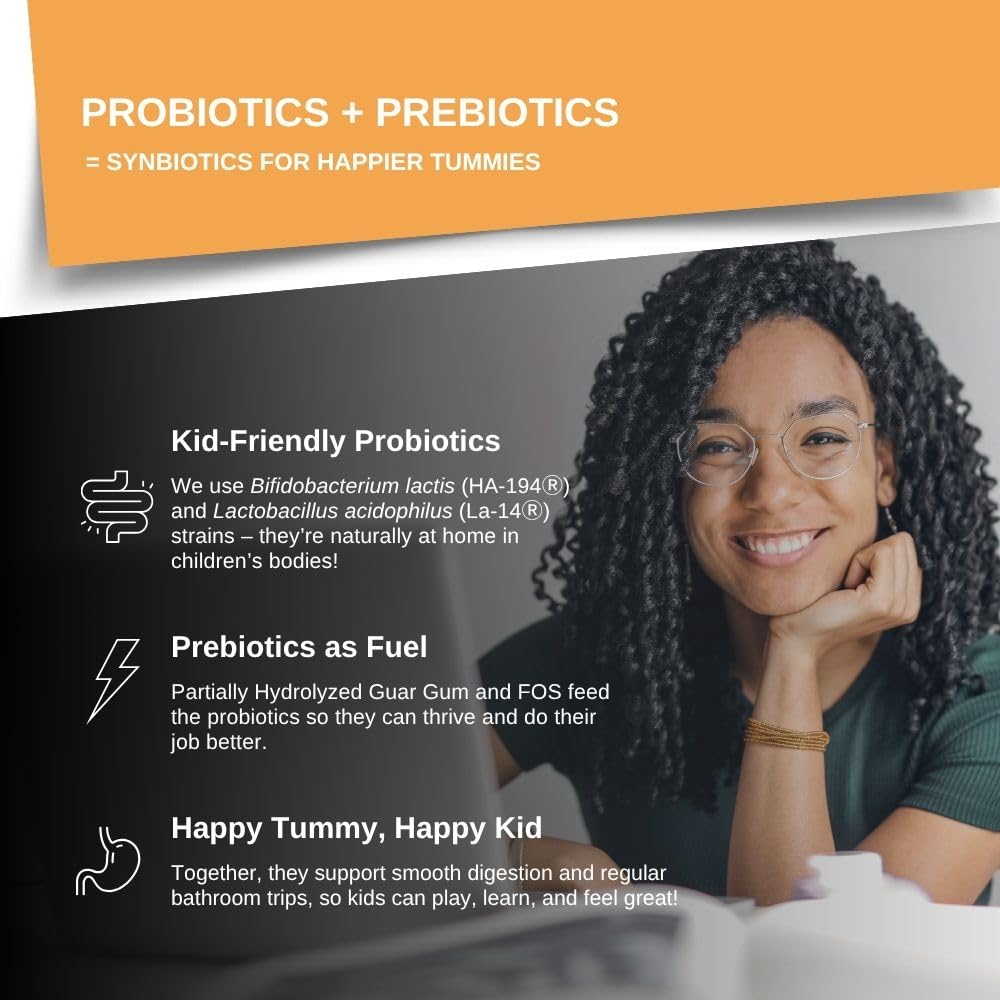 Intelligent Labs Kids/Children Probiotics 6 Billion CFU with Prebiotics, PHGG & FOS, Once-Daily Chewable, Great Taste, 10x Effectiveness Intelligent Labs