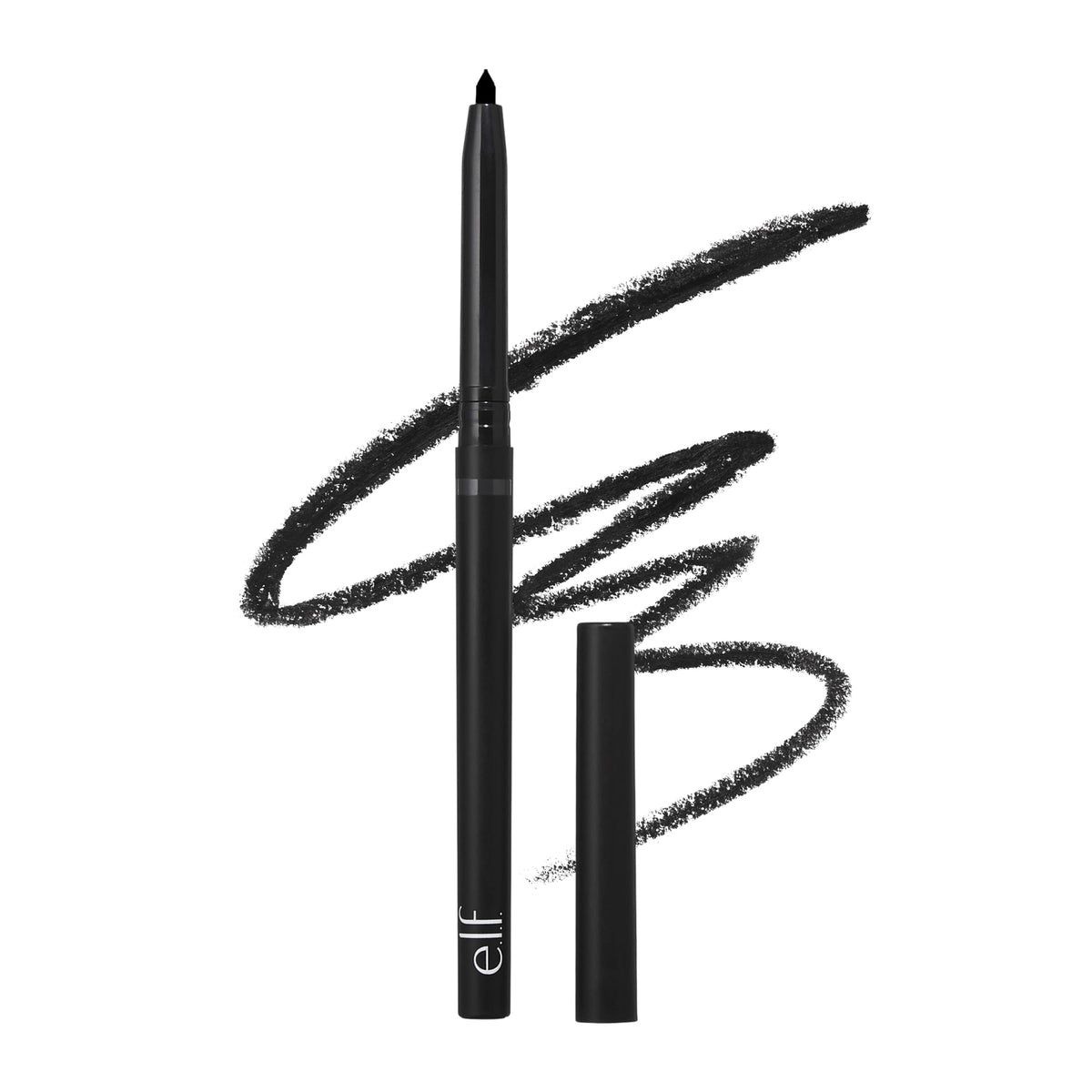e.l.f. No Budge Retractable Eyeliner, Creamy, Ultra-Pigmented & Waterproof, Creates Bold & Defined Lines, Vegan & Cruelty-Free, Black e.l.f.