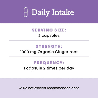 Oregon's Wild Harvest, Certified Organic Ginger Capsules for Stomach Support, Non-GMO, 1000 MGS, 90 Count Gsupps Australia