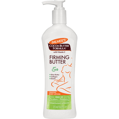 Palmer's Cocoa Butter Formula with Vitamin E + Q10 Firming Butter Body Lotion, Postpartum Palmer's