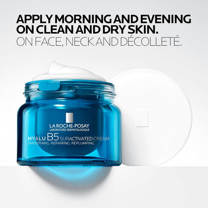 La Roche-Posay Hyalu B5 Suractivated Anti-Aging Face & Neck Cream, Firming Face Moisturizer With 3 Types of Hyaluronic Acid for All Skin Types La Roche-Posay
