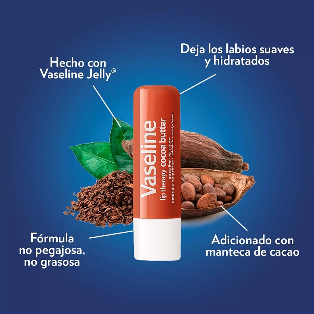 Vaseline Lip Therapy Cocoa Butter Twin Pack Vaseline