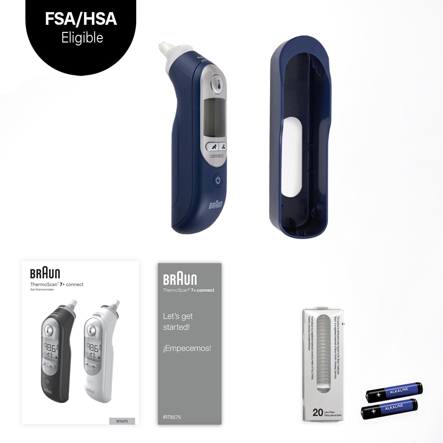 Braun ThermoScan 7 Digital Ear Thermometer for Adults, Babies & Infants, Age-Adjusted Fever Guidance, No. 1 Brand Recommended by Pediatricians Gsupps Australia