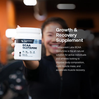 Transparent Labs BCAA Glutamine Powder (30 Servings, Tropical Punch) & Creatine HMB (30 Servings, Unflavored)