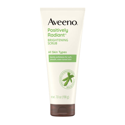 Aveeno Positively Radiant Skin Brightening Daily Facial Scrub with Moisture-Rich Soy Extract Aveeno