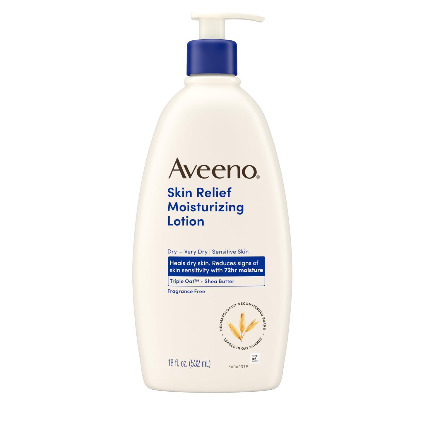 Aveeno Skin Relief Moisturizing Lotion Heals Very Dry, Sensitive Skin, Fast-Absorbing Body Aveeno