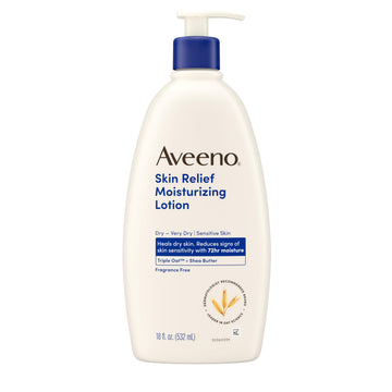 Aveeno Skin Relief Moisturizing Lotion Heals Very Dry, Sensitive Skin, Fast-Absorbing Body