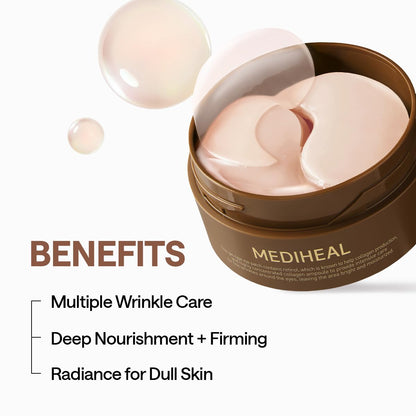 MEDIHEAL 95% Retinol & Collagen Under Eye Patches, Wrinkle Care (60 Count) MEDIHEAL