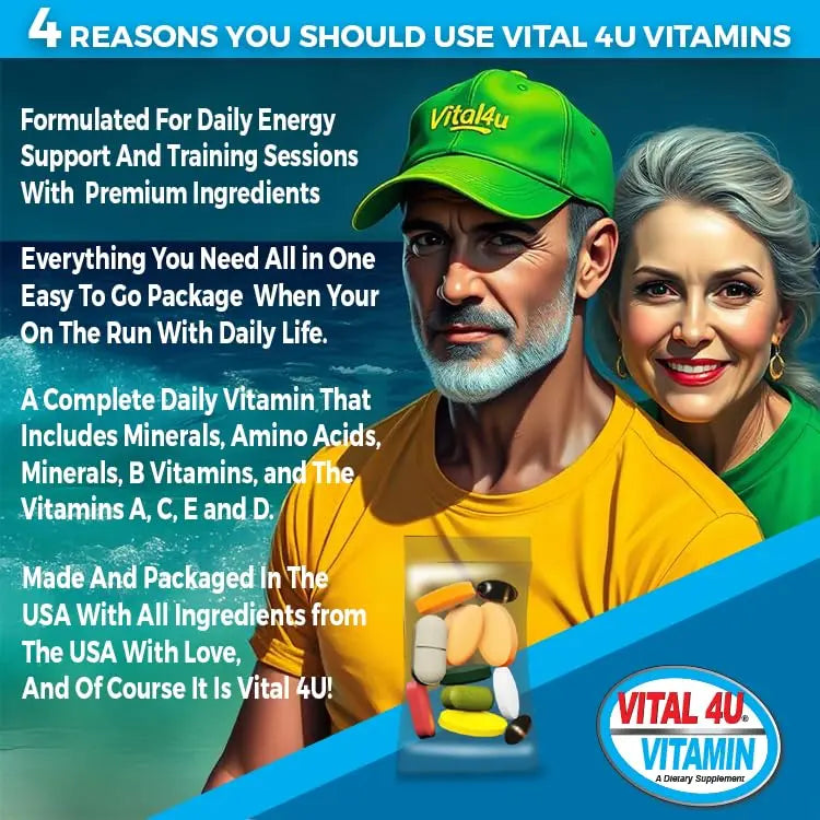 VITAL 4U® Vitamin - Premium Multivitamin for Men and Women | Supports Immune System, Energy, Heart Health VITAL 4U buy australia supplements