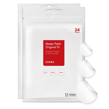 COSRX Acne Pimple Patches Absorbing Hydrocolloid Spot, 3 Size (48 Count) COSRX