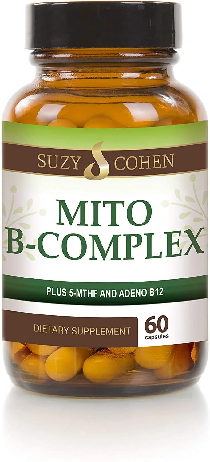 Script Essentials Suzy Cohen, Mito B Complex Dietary Supplement, 5-MTHF, Adeno B12, Methylation Support, Supports Healthy Nervous System Script Essentials
