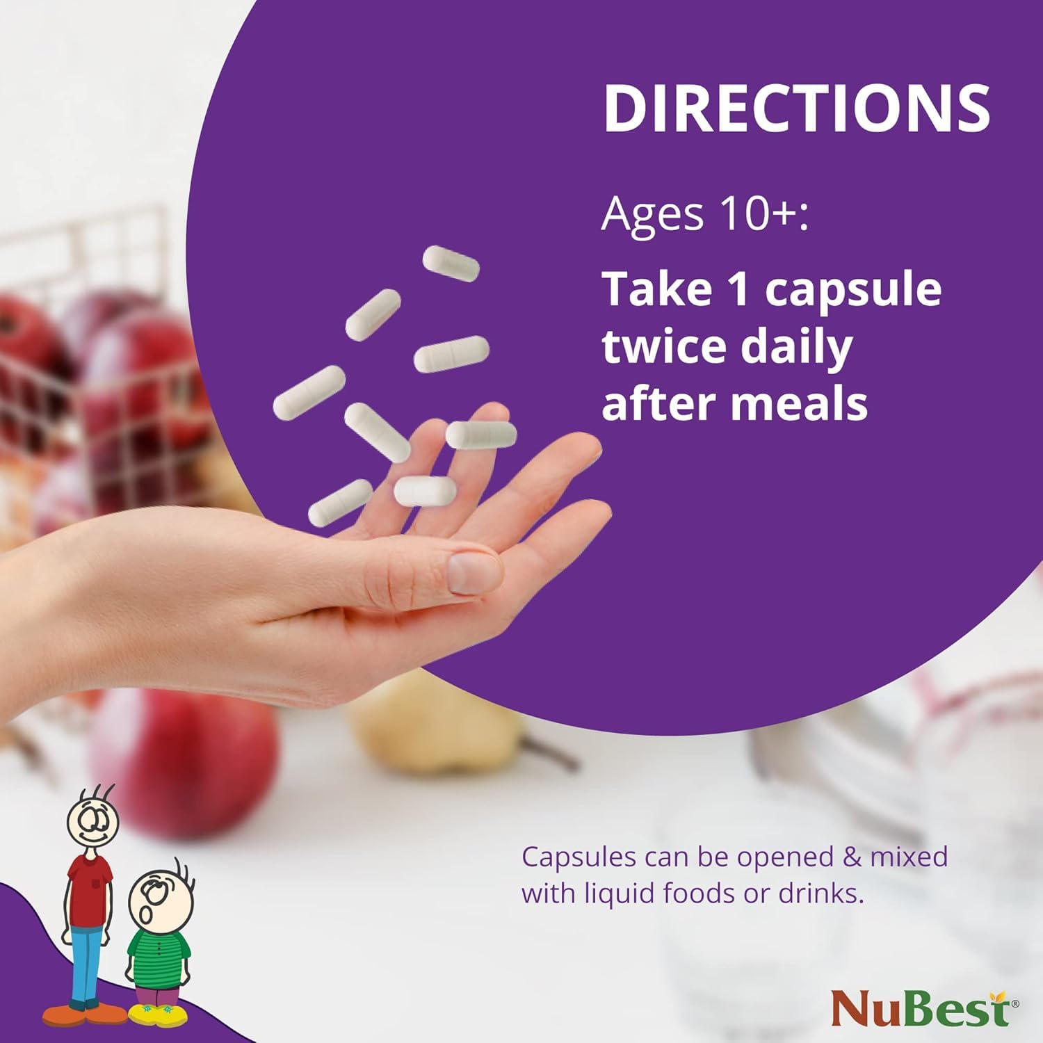 NuBest Tall 10+ Premium Bone Strength Formula, Enhanced Immunity and Overall Health for Age 10+ with Calcium, Vitamin D3, Vitamin K2, and Multivitamins | 60 Capsules | 1 Month Supply NuBest buy australia supplements
