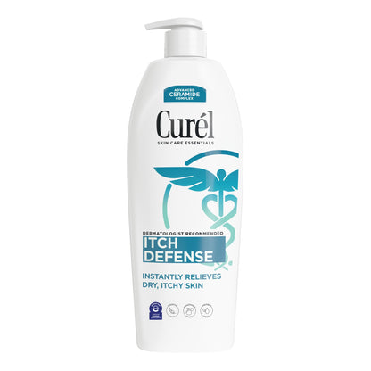 Curel Itch Defense Calming Body Lotion, Moisturizer for Dry, Itchy Skin, Body and Hand Lotion, with Advanced Ceramide Complex, Pro-Vitamin B5, Shea Butter, 20 Oz Curel