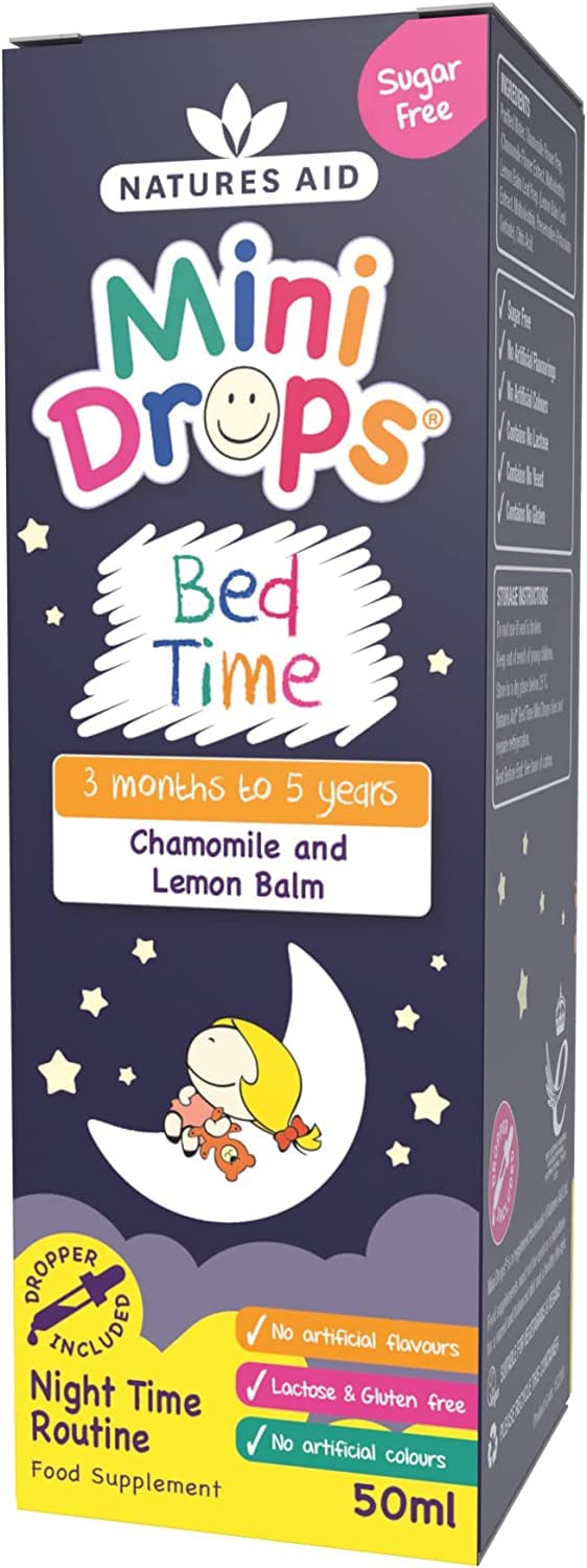 Natures Aid Bed Time Mini Drops for Children 3 Months - 5 Years, 50ml natures aid buy australia supplements