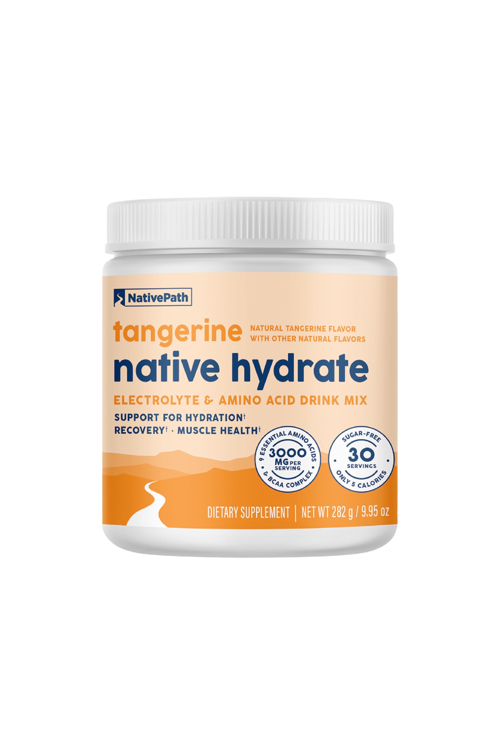 NativePath Hydrate, Zero Sugar, Electrolytes Powder with BCAAs, Tangerine Hydration, Keto & Paleo Friendly, 30 Servings NativePath buy australia supplements
