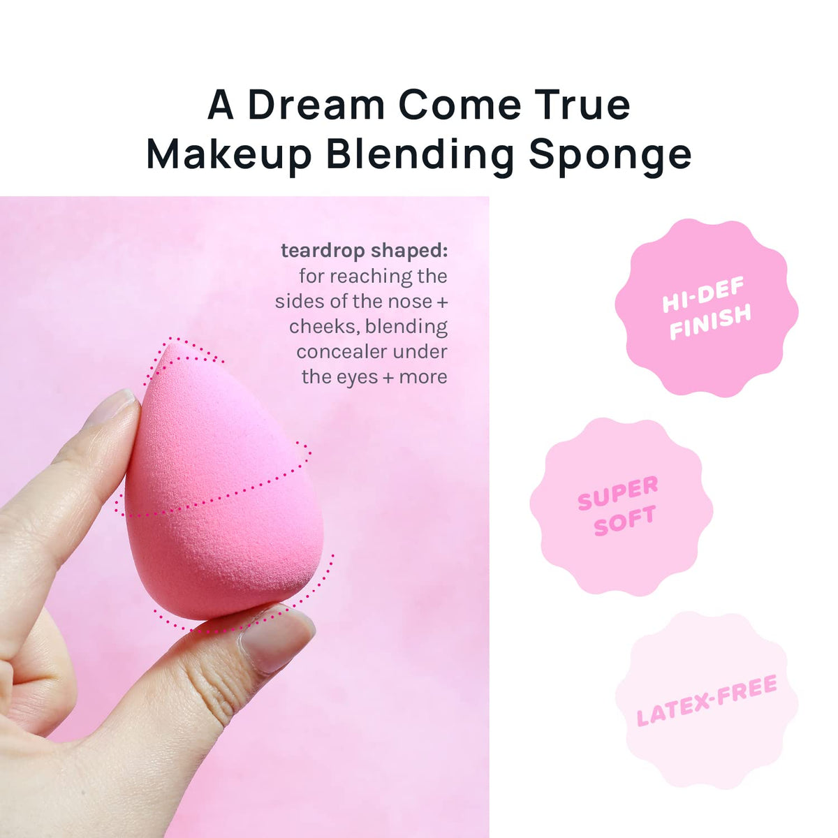 AOA Studio Collection makeup Sponge Set Latex Free and High-definition Set of 6 makeup Wonder blender For Powder Cream and Liquid, Super Soft Wonder Beauty Cosmetic AOA STUDIO
