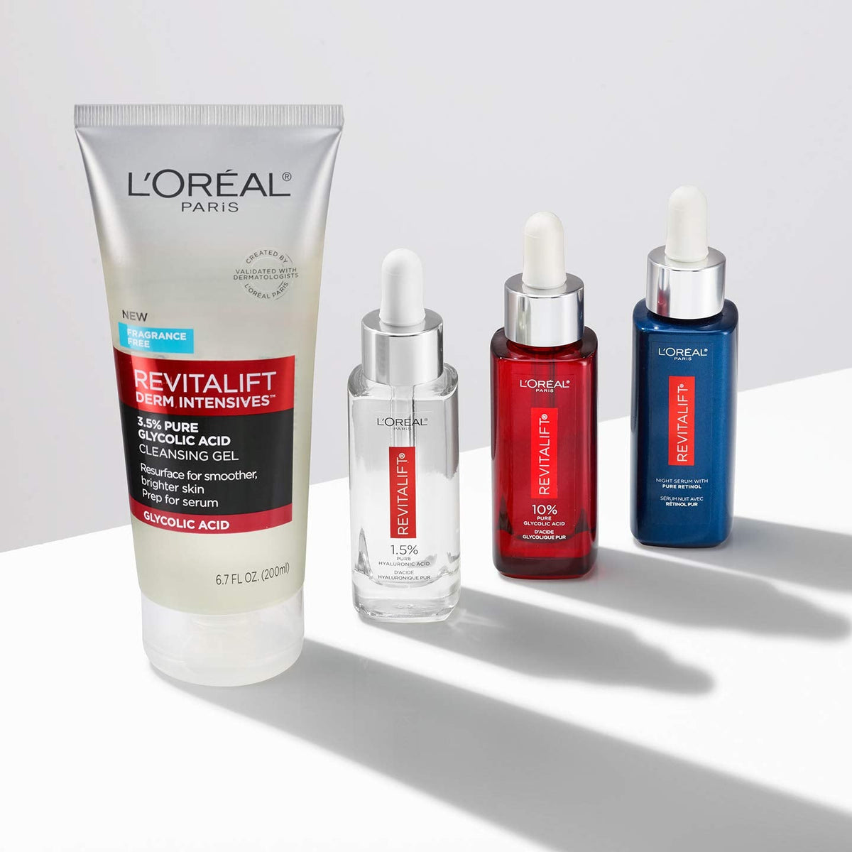 L'Oreal Paris Revitalift 3.5% Pure Glycolic Acid Brightening Cleansing Gel wth Salicylic Acid 6.7 fl oz L'Oreal Paris