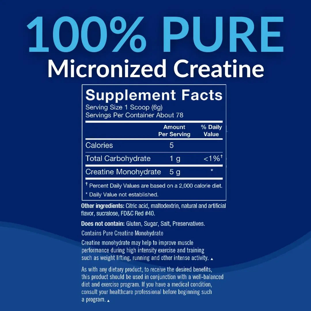 BodyTech Creatine Monohydrate Powder a Micronized a Fruit Punch (11.64 Oz./55 Servings) BodyTech