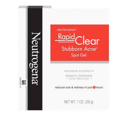 Neutrogena Rapid Clear Stubborn Acne Spot Treatment Gel, Maximum Strength 10% Benzoyl Per-oxide Neutrogena