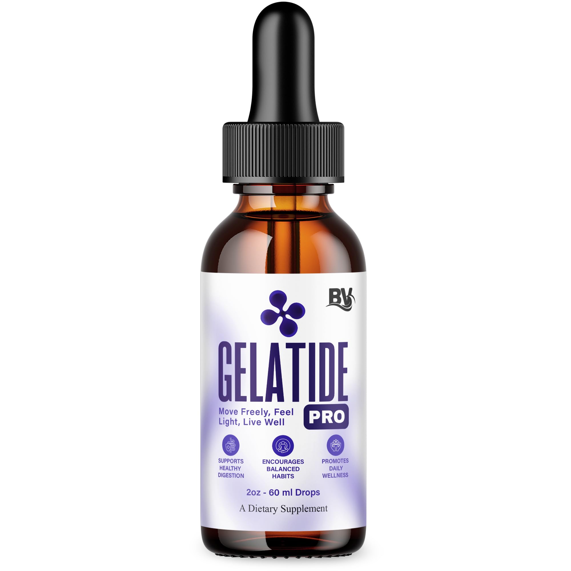 BLUE VIBE Gelatide Liquid Drops, Gela Tide Advanced Maximum Strength Overall Health & Wellness Support Supplement, Gelatide Premium Daily Health and Overall Energy Formula (2oz / 60ml) BLUE VIBE buy australia supplements