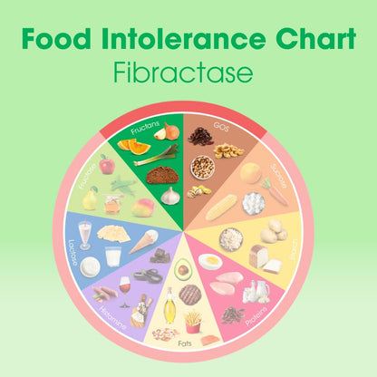 Intoleran Fibractase 1200 Digestive Enzymes - 108 Capsules | Supplement for Fructans & Galactans Intolerance | Helps Digest Carbohydrates; Grains, Legumes Intoleran