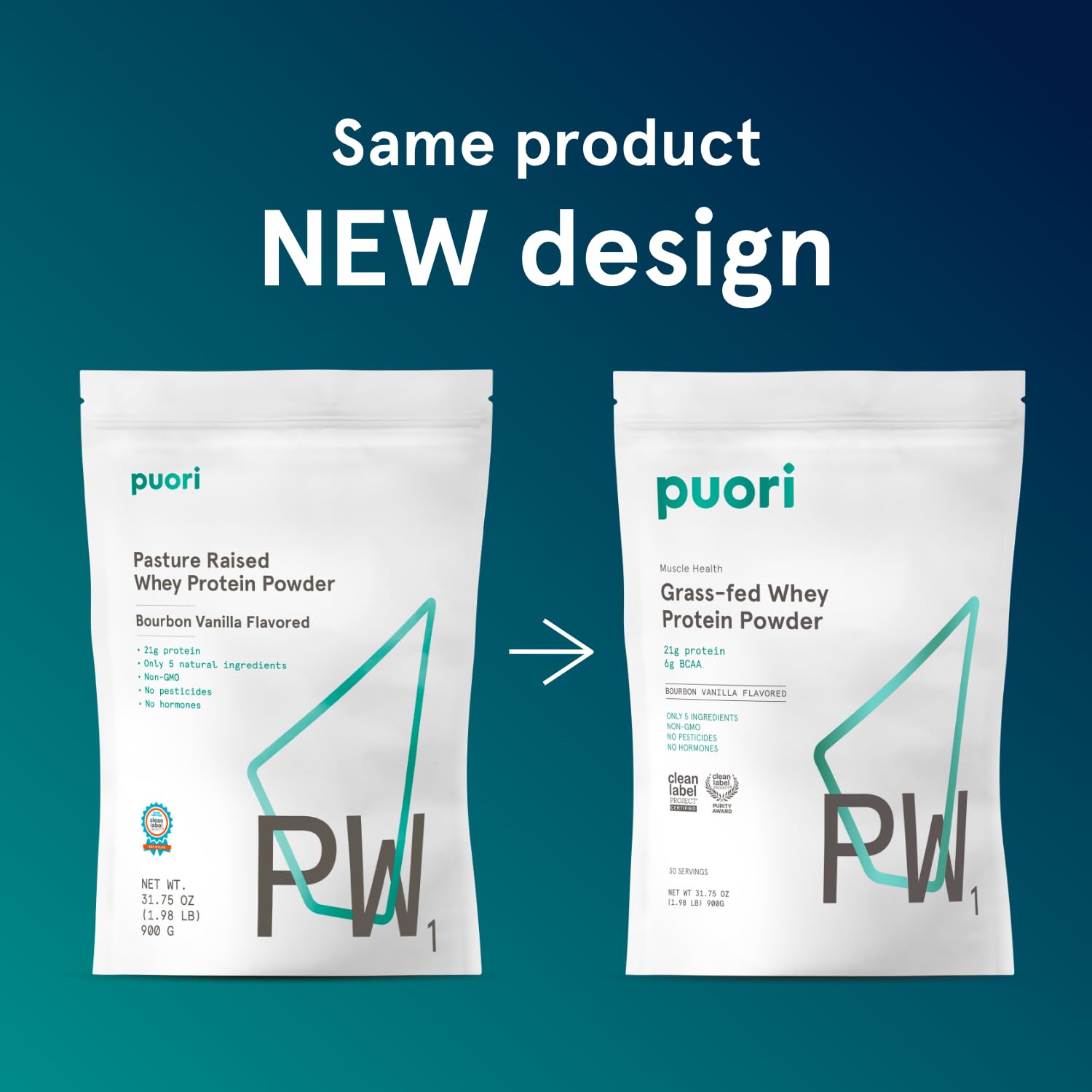 Puori Whey Protein Powder, Bourbon Vanilla - PW1 Pasture-Raised, Grass-Fed Whey Protein Powder Drink Mix containing BCAA Amino Acids - Post-Workout Supplement Puori buy australia supplements
