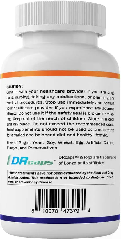 Vitamatic Lactobacillus Plantarum - 20 Billion per DR Capsule - 60 Count - Digestive Support - Made with Prebiotic Inulin Fiber Vitamatic
