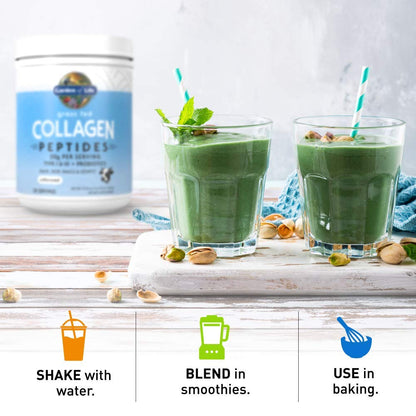 Garden of Life Grass Fed Collagen Peptides Powder Unflavored Collagen Powder for Hair Skin Nails Joints, Hydrolyzed Collagen Protein Supplements Garden of Life