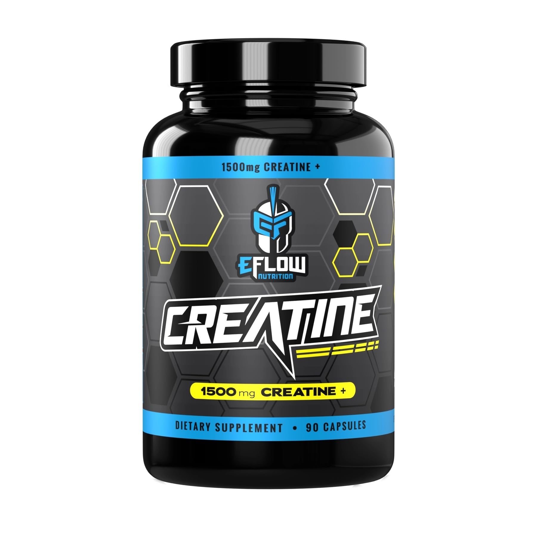 eFlow Creatine Capsules, HCL Creatine Pills - Creatine Supplement for Men & Women, Muscle Builder, Endurance, Strength, with AstraGin and Senactiv (1500mg, 90 Capsules) eFlow Nutrition buy australia supplements