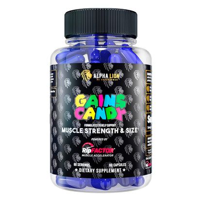 ALPHA LION Gains Candy, Pills that Support Weight Loss, Energy Supplements, 100% Natural Extract, Calorie Burning, Regulates Healthy Metabolism, 60 Capsules (Fat Loss - CaloriBurn®)