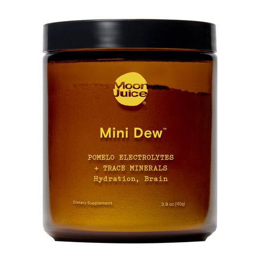 Moon Juice Mini Dew Electrolytes Powder - Sugar Free Minerals & Electrolyte Hydration Powder for Instant Hydration & Brain Support - Magnesium, Calcium, Potassium, Pink Salt, Watermelon, 30 Servings