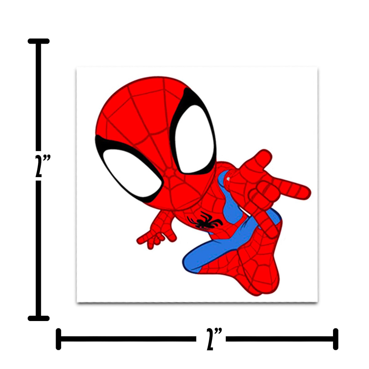 Spidey Tattoos for Kids Party Favors Bundle - 72 Pc Individual Tattoos Marvel
