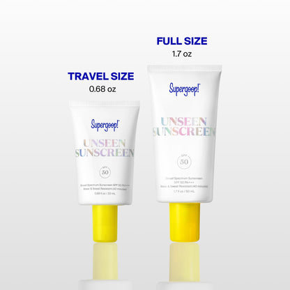 Supergoop! Unseen Sunscreen - SPF 50 - Clear & Invisible Face Sunscreen + Broad Spectrum + Makeup-Gripping Primer Supergoop!