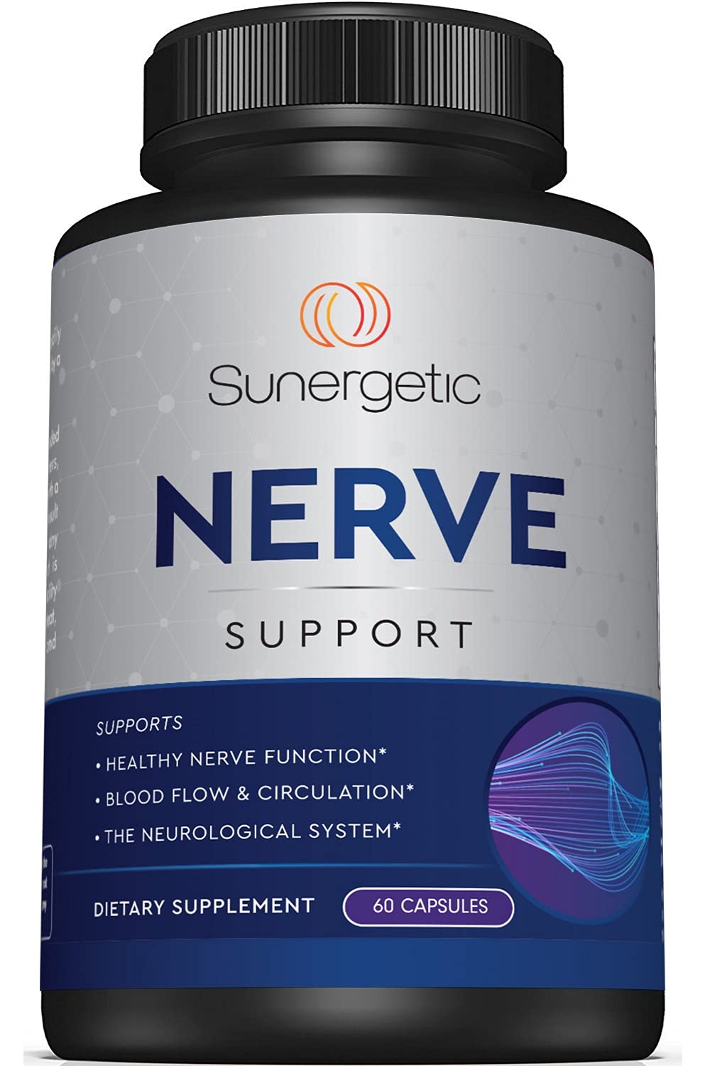 Premium Nerve Support Supplement – with Alpha Lipoic Acid (ALA) 600 mg, Acetyl-L-Carnitine (ALC) & Benfotiamine - Nerve Support Formula for Healthy Circulation, Feet, Hands & Toes - 60 Capsules Sunergetic buy australia supplements
