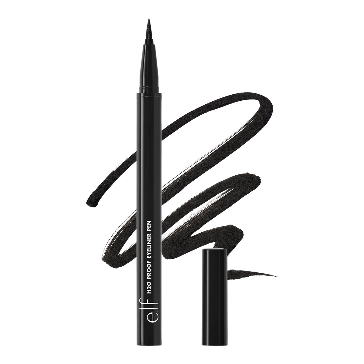e.l.f. H2O Proof Eyeliner Pen, Felt Tip, Waterproof, Long-Lasting, High-Pigmented Liner For Bold Looks, Vegan & Cruelty-Free, Jet Black. 0.02 Fl Oz e.l.f.