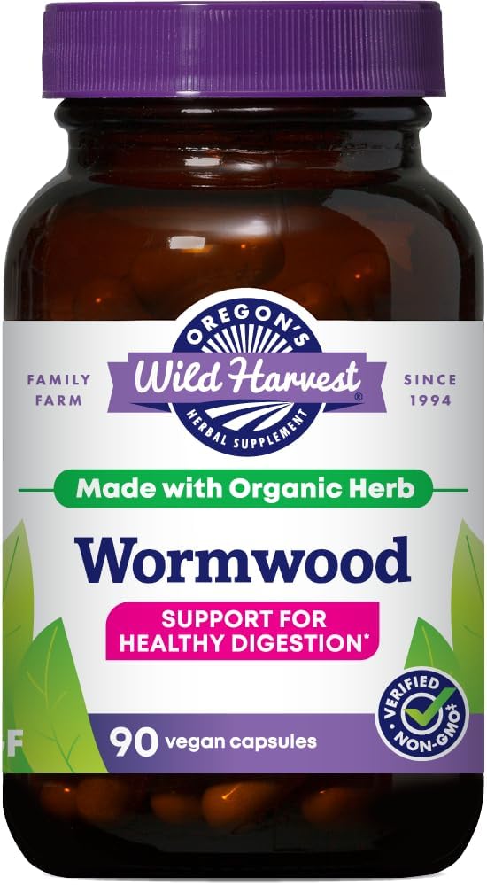 Oregon's Wild Harvest Wormwood Organic Herbal Supplement, 90 Count Gsupps Australia